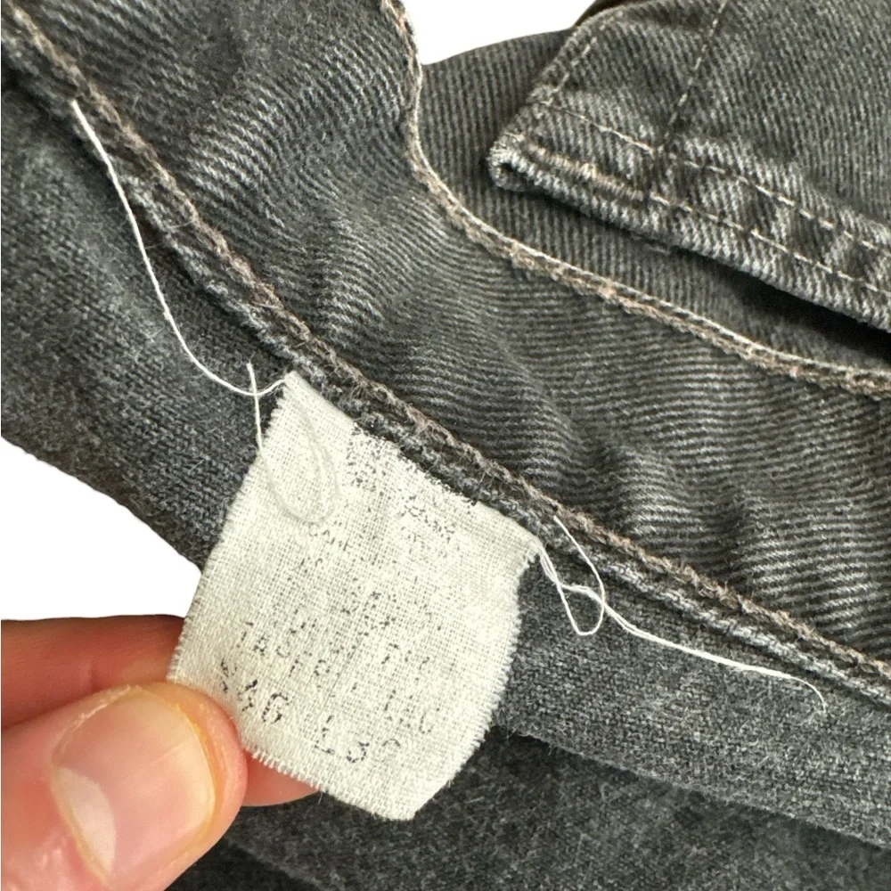 Vintage Levi’s 560‎ Men’s Size 46x32 Black Denim Tapper Leg Y2K Faded Red Tab
